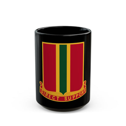 637th Field Artillery Battalion (U.S. Army) Black Coffee Mug-15oz-The Sticker Space