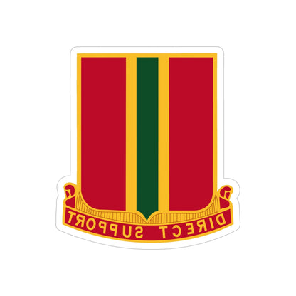 637th Field Artillery Battalion (U.S. Army) REVERSE PRINT Transparent STICKER-5 Inch-The Sticker Space