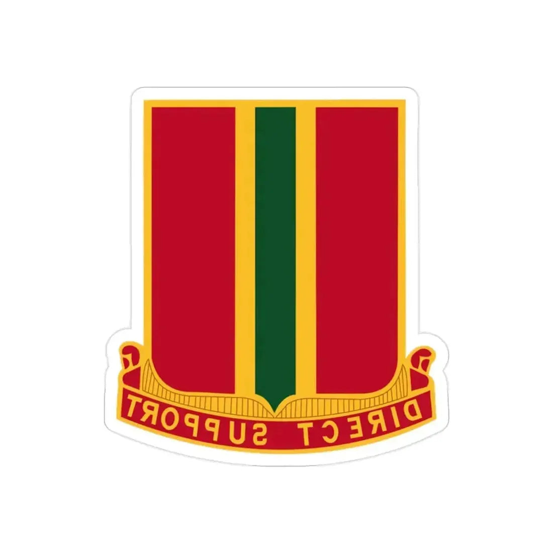 637th Field Artillery Battalion (U.S. Army) REVERSE PRINT Transparent Die-Cut STICKER 2 Inch Die-Cut Transparent - The Sticker Space