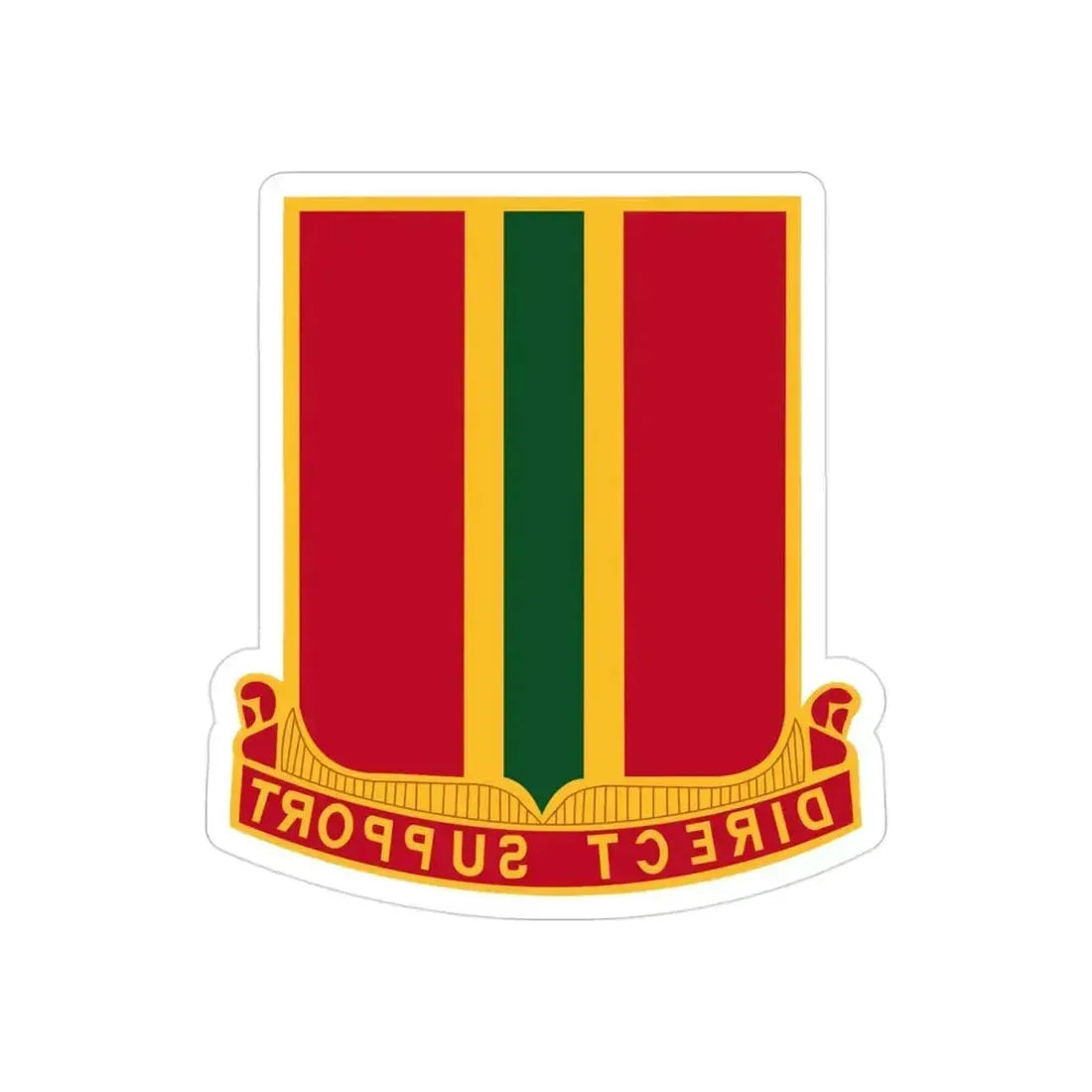 637th Field Artillery Battalion (U.S. Army) REVERSE PRINT Transparent Die-Cut STICKER 3 Inch Die-Cut Transparent - The Sticker Space