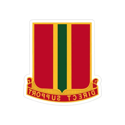 637th Field Artillery Battalion (U.S. Army) REVERSE PRINT Transparent Die-Cut STICKER 3 Inch Die-Cut Transparent - The Sticker Space