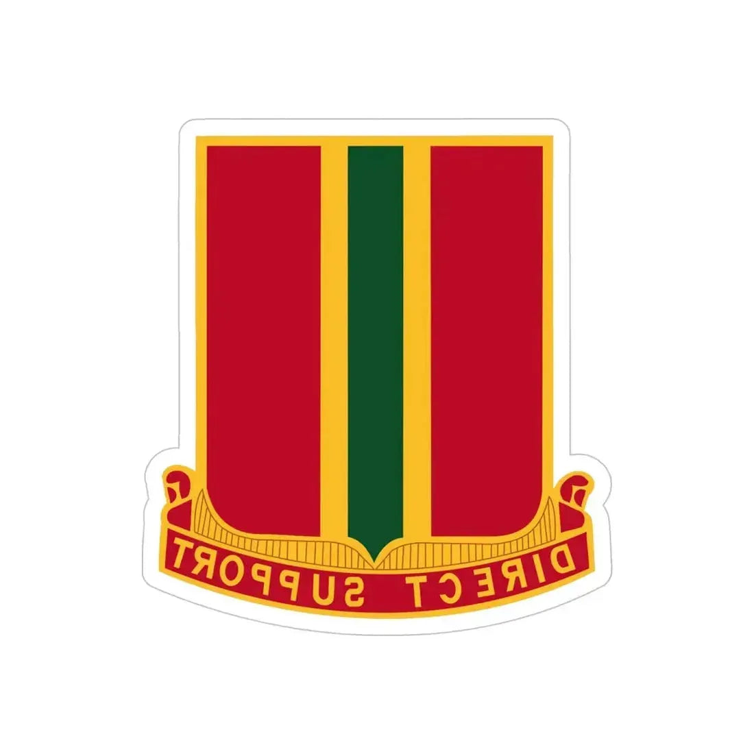 637th Field Artillery Battalion (U.S. Army) REVERSE PRINT Transparent Die-Cut STICKER 5 Inch Die-Cut Transparent - The Sticker Space