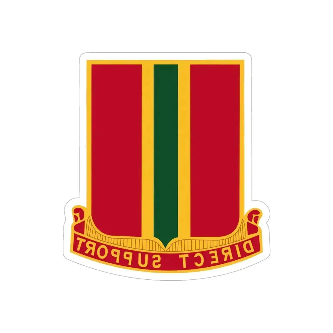 637th Field Artillery Battalion (U.S. Army) REVERSE PRINT Transparent Die-Cut STICKER 6 Inch Die-Cut Transparent - The Sticker Space