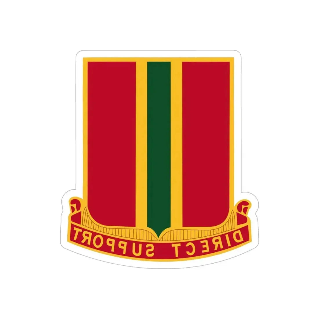 637th Field Artillery Battalion (U.S. Army) REVERSE PRINT Transparent Die-Cut STICKER - The Sticker Space