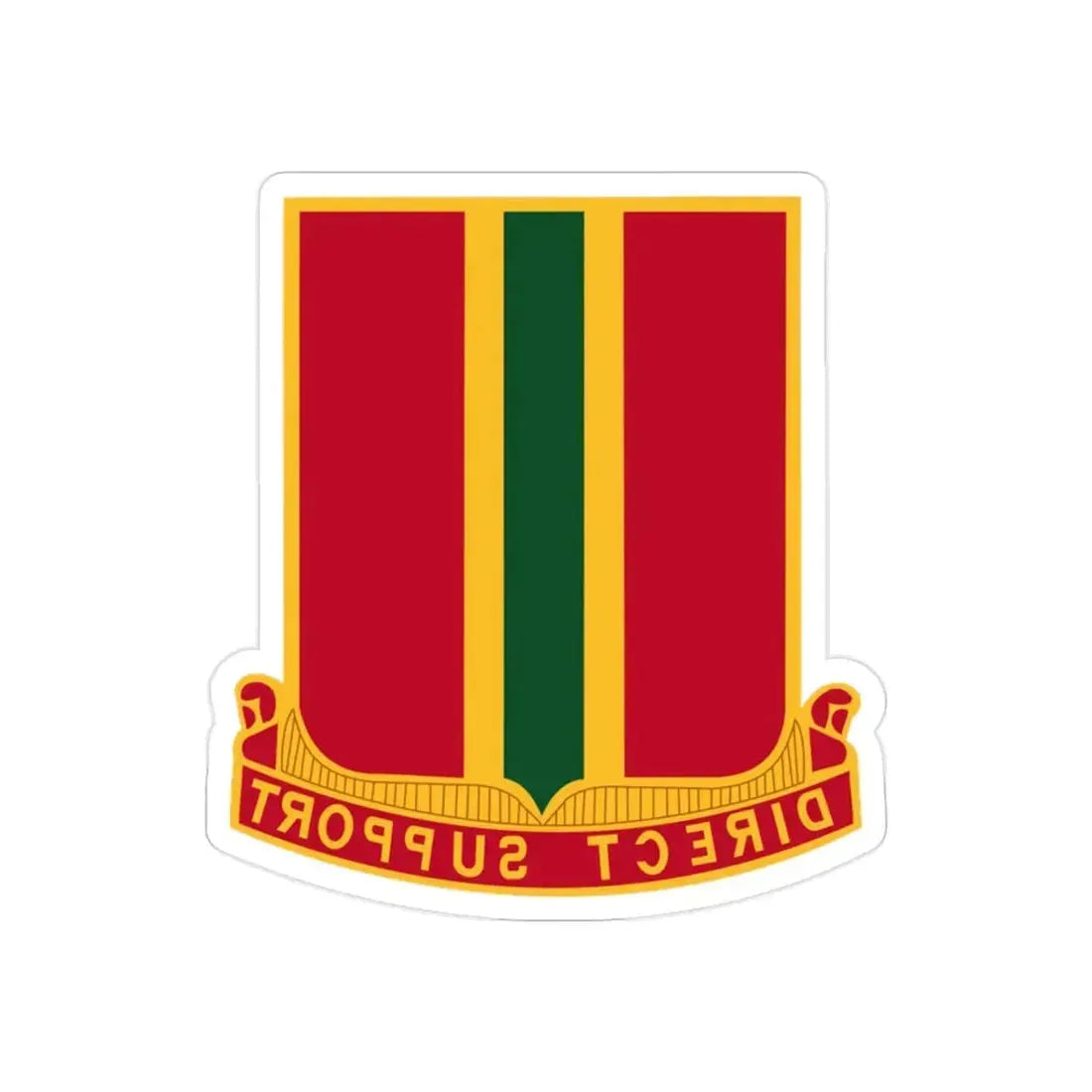 637th Field Artillery Battalion (U.S. Army) REVERSE PRINT Transparent Die-Cut STICKER - The Sticker Space