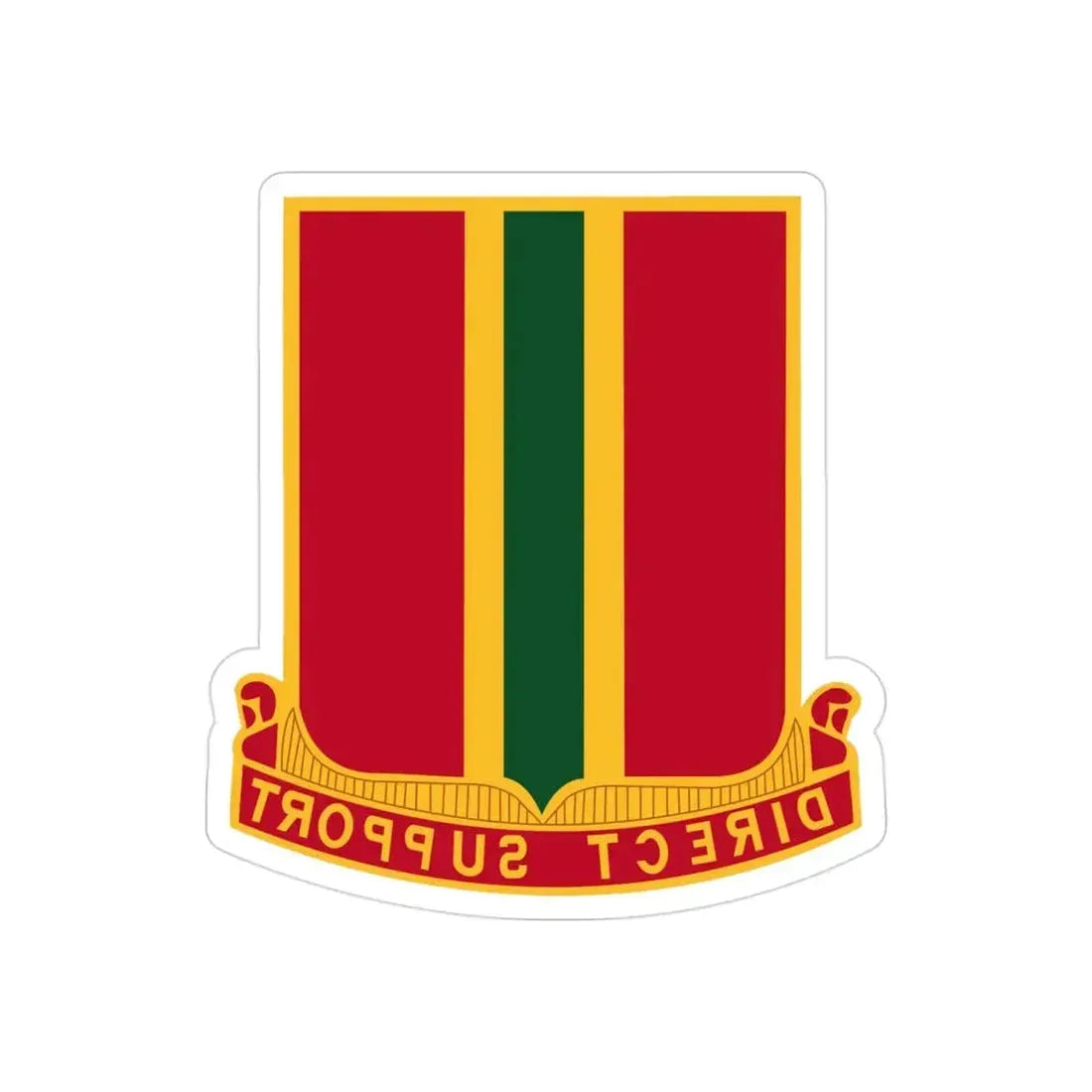 637th Field Artillery Battalion (U.S. Army) REVERSE PRINT Transparent Die-Cut STICKER - The Sticker Space