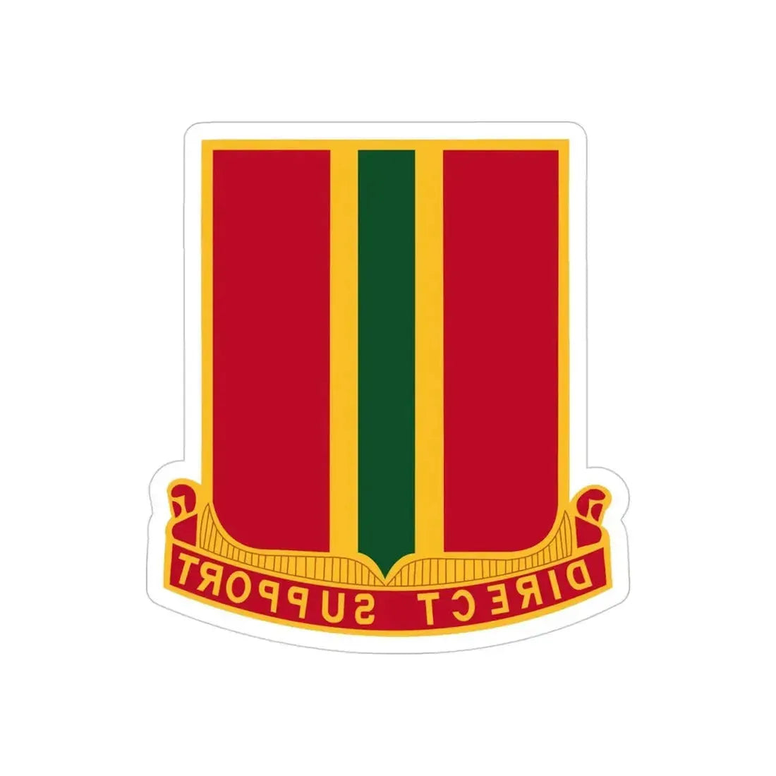 637th Field Artillery Battalion (U.S. Army) REVERSE PRINT Transparent Die-Cut STICKER - The Sticker Space