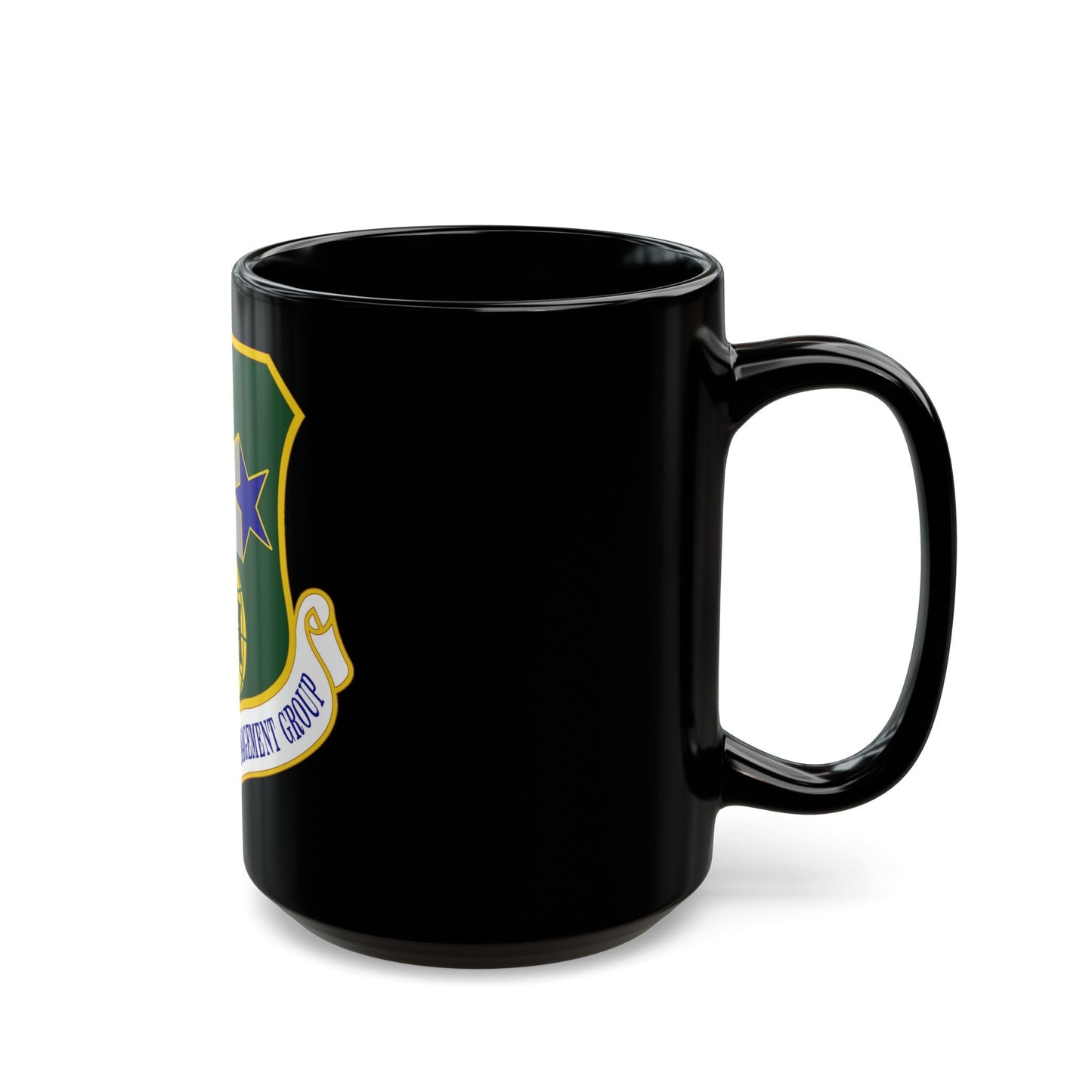 638 Supply Chain Management Group AFMC (U.S. Air Force) Black Coffee Mug-The Sticker Space