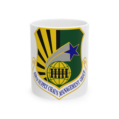 638 Supply Chain Management Group AFMC (U.S. Air Force) White Coffee Mug-11oz-The Sticker Space