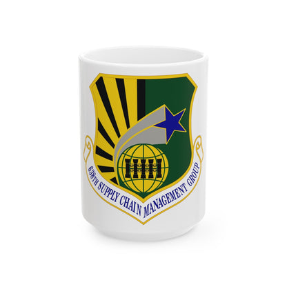 638 Supply Chain Management Group AFMC (U.S. Air Force) White Coffee Mug-15oz-The Sticker Space