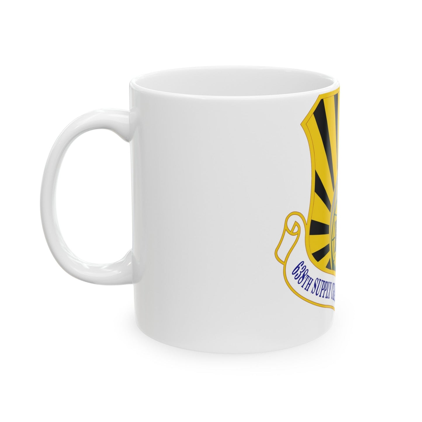 638 Supply Chain Management Group AFMC (U.S. Air Force) White Coffee Mug-The Sticker Space