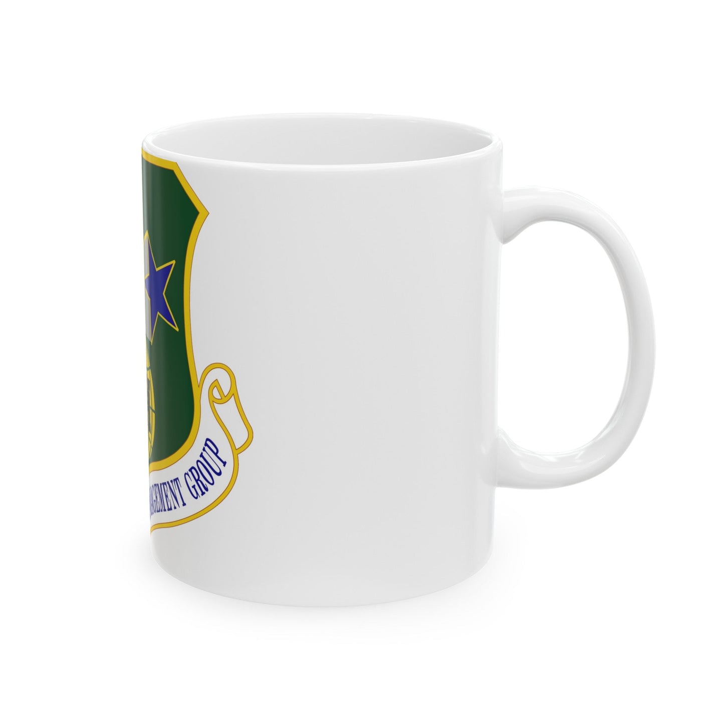 638 Supply Chain Management Group AFMC (U.S. Air Force) White Coffee Mug-The Sticker Space