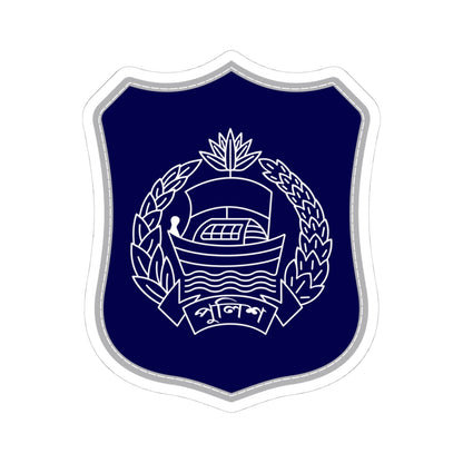 Bangladesh Police Insignia Patch 1972-2003 2009-2025 (Bangladesh) (Coat of Arms) STICKER Vinyl Kiss-Cut Decal
