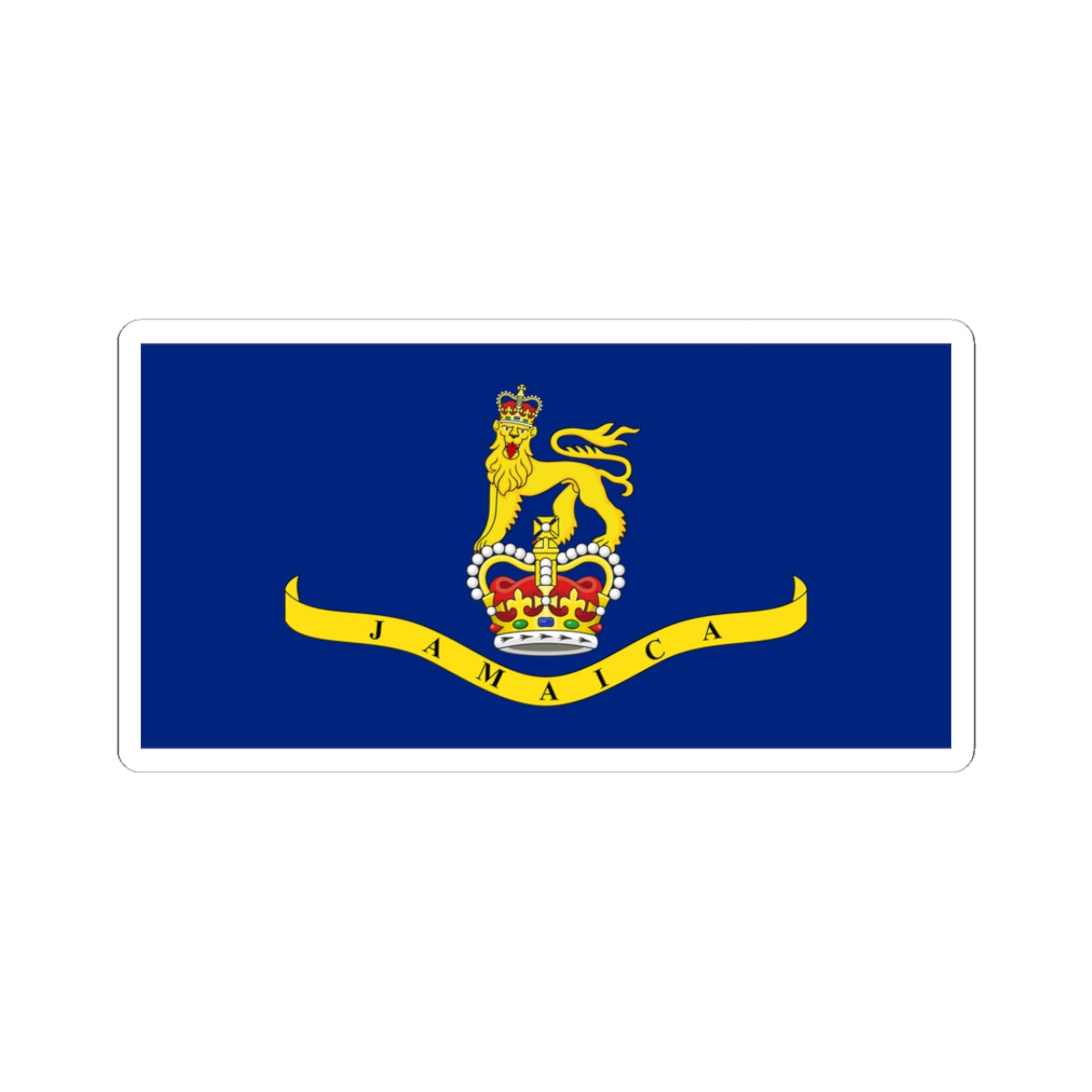 Flag of the Governor-General of Jamaica (Jamaica) STICKER Vinyl Kiss-Cut Decal