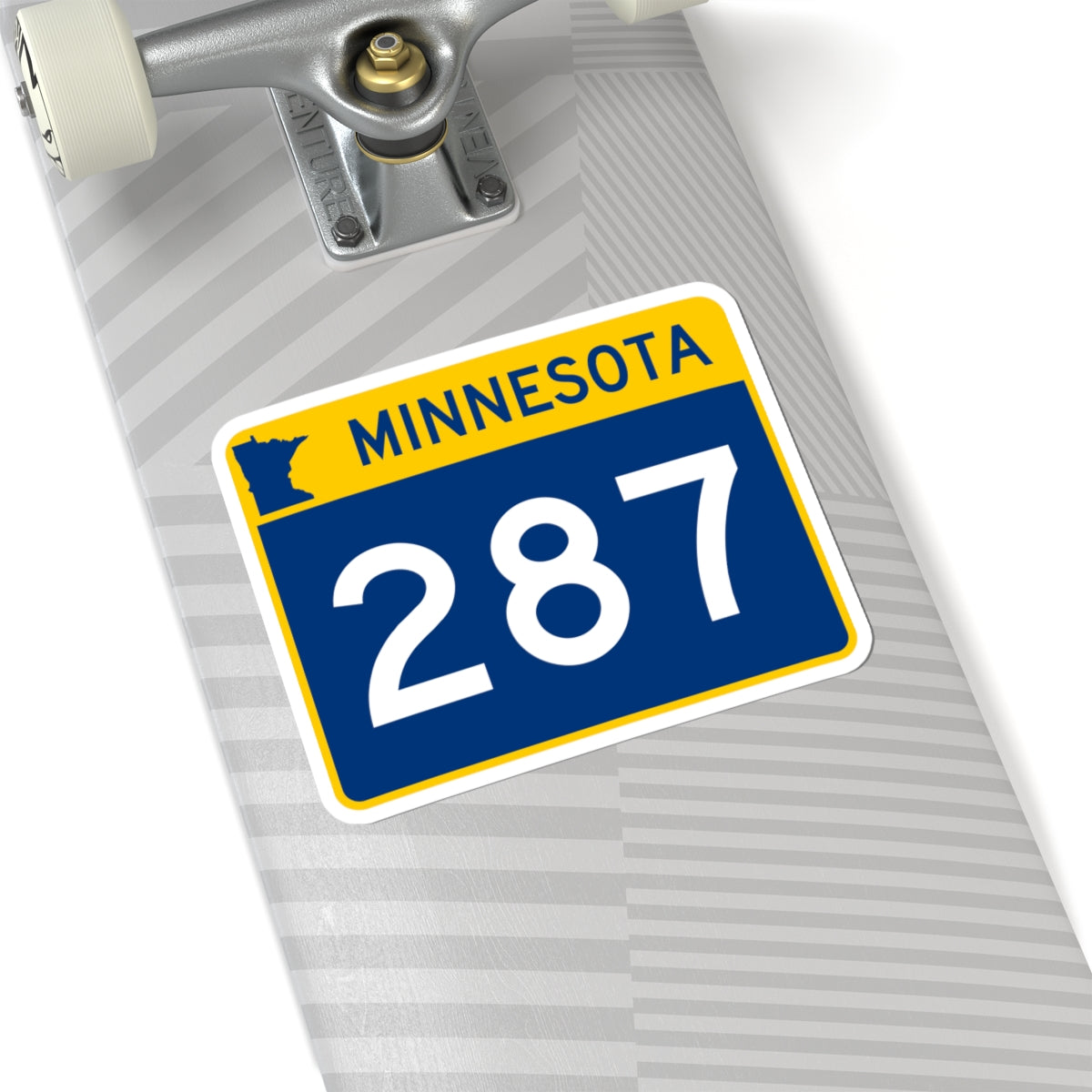 MN-287 wide (Minnesota) (Road Sign) STICKER Vinyl Kiss-Cut Decal