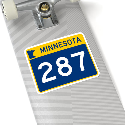 MN-287 wide (Minnesota) (Road Sign) STICKER Vinyl Kiss-Cut Decal