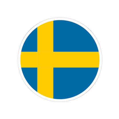 Sweden flag orb icon (Sweden) STICKER Vinyl Kiss-Cut Decal