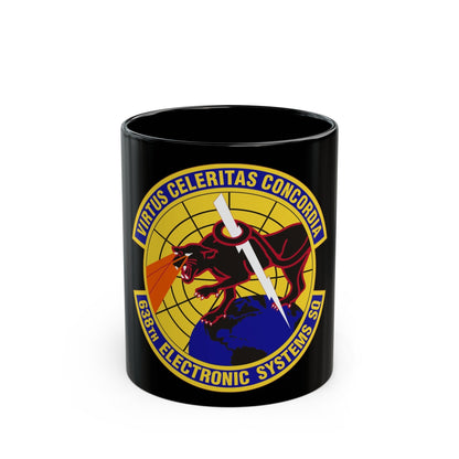 638th Electronic Systems Squadron (U.S. Air Force) Black Coffee Mug-11oz-The Sticker Space