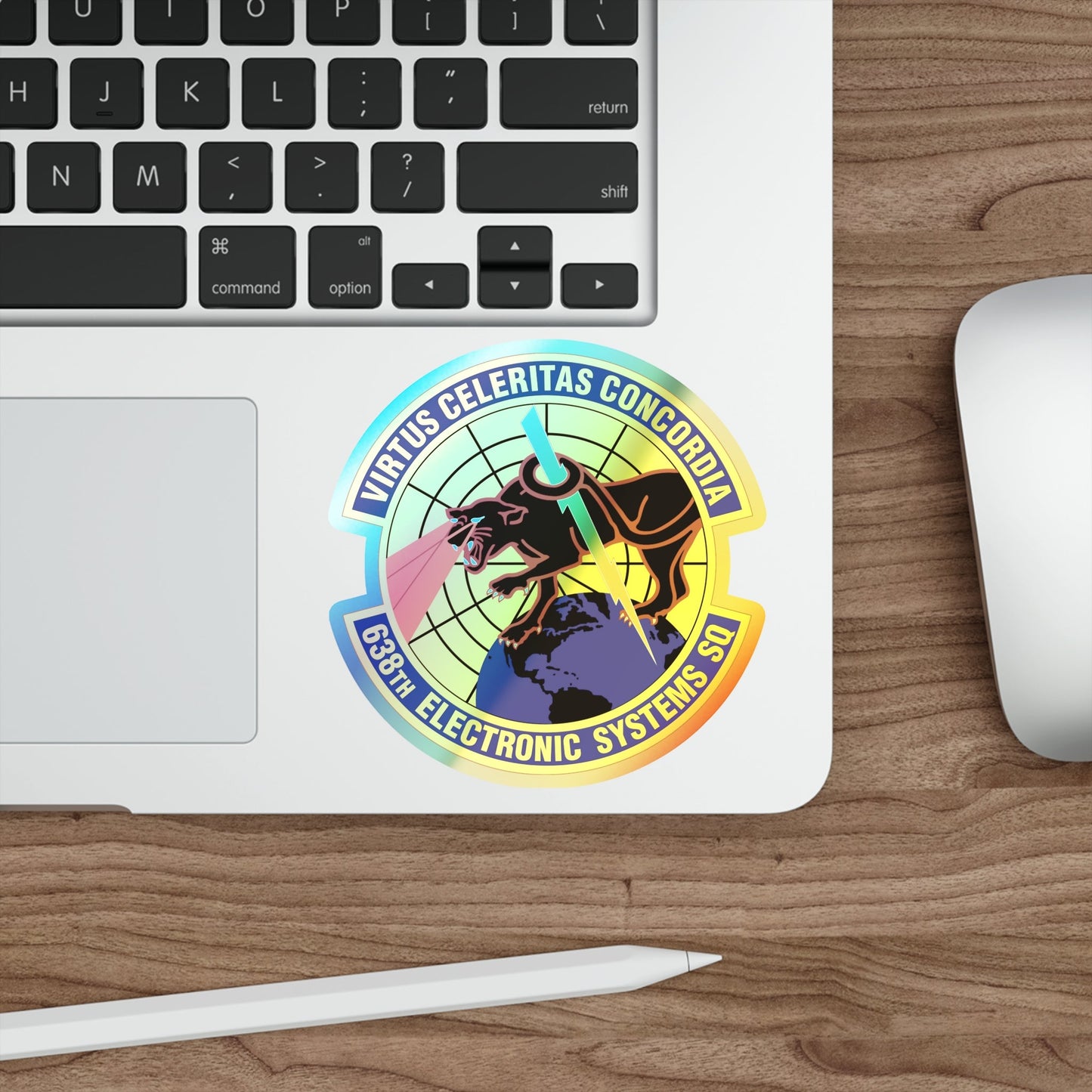 638th Electronic Systems Squadron (U.S. Air Force) Holographic STICKER Die-Cut Vinyl Decal-The Sticker Space