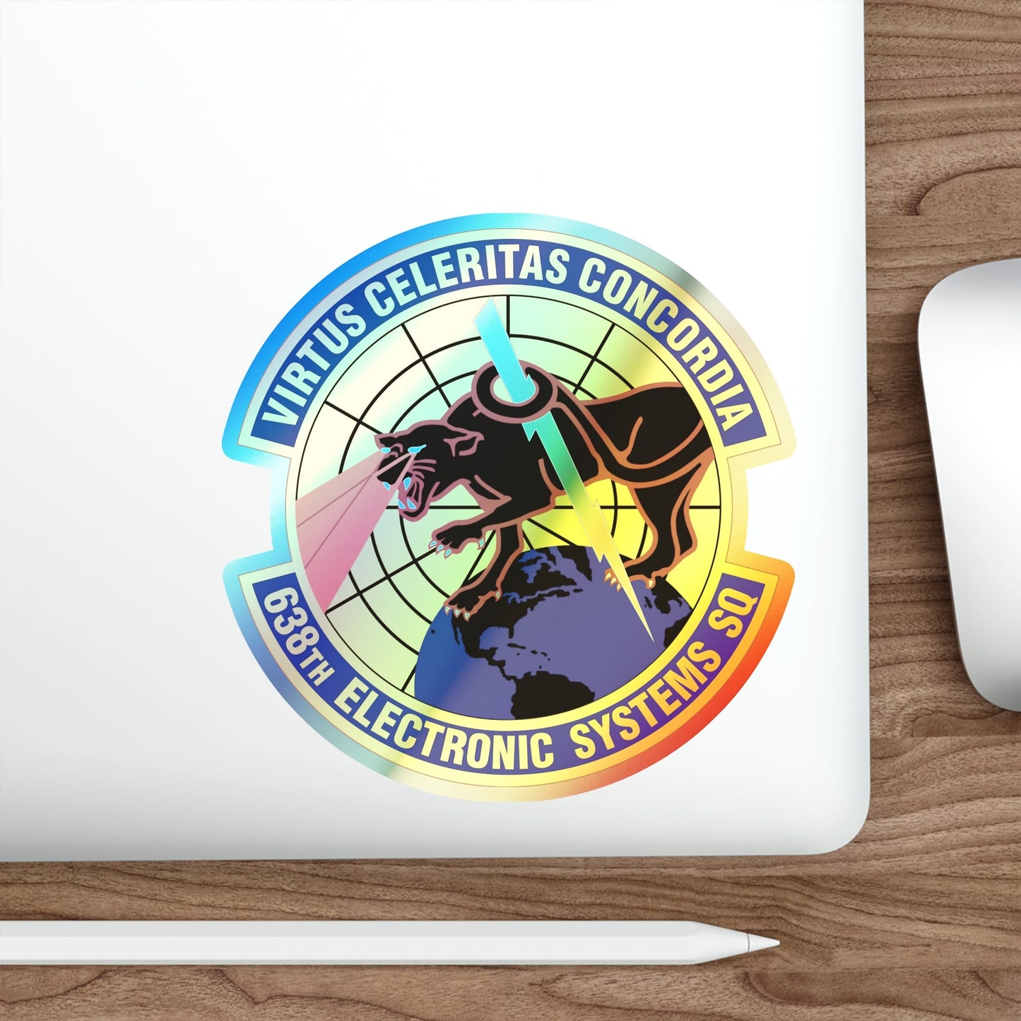 638th Electronic Systems Squadron (U.S. Air Force) Holographic STICKER Die-Cut Vinyl Decal-The Sticker Space