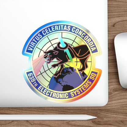 638th Electronic Systems Squadron (U.S. Air Force) Holographic STICKER Die-Cut Vinyl Decal-The Sticker Space