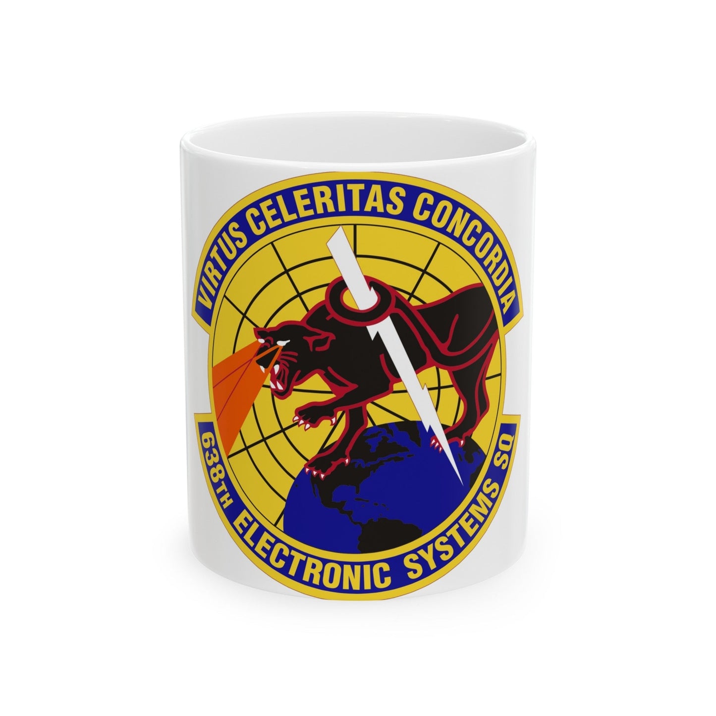 638th Electronic Systems Squadron (U.S. Air Force) White Coffee Mug-11oz-The Sticker Space