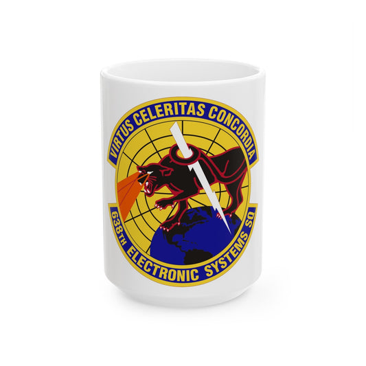 638th Electronic Systems Squadron (U.S. Air Force) White Coffee Mug-15oz-The Sticker Space