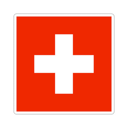 Flag of Switzerland WFB 2000 (Switzerland) STICKER Vinyl Kiss-Cut Decal