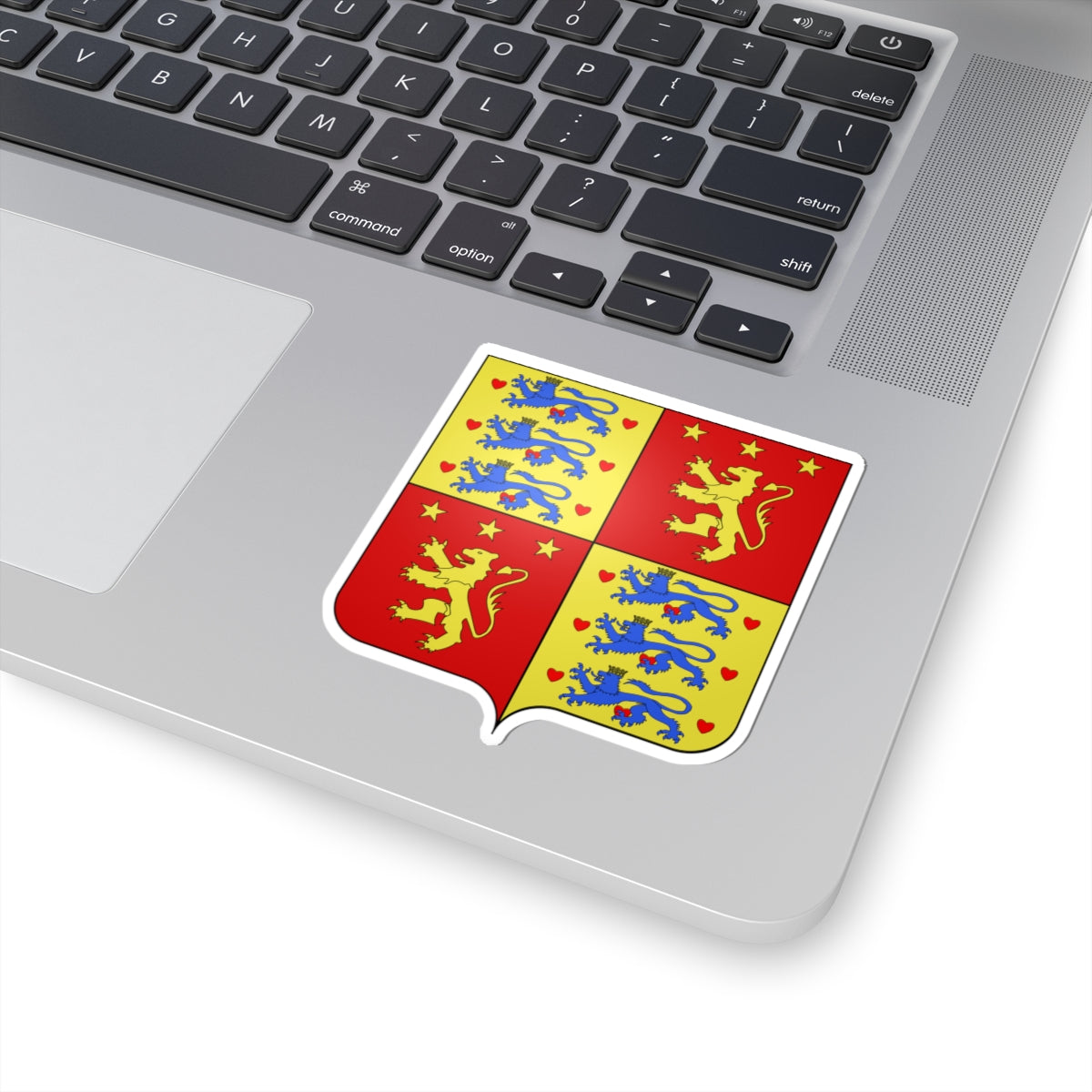Armoiries Henri de Laborde de Montpezat prince de Danemark (Denmark) (Coat of Arms) STICKER Vinyl Kiss-Cut Decal