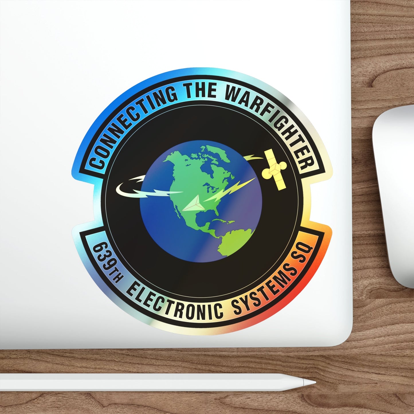 639th Electronic Systems Squadron (U.S. Air Force) Holographic STICKER Die-Cut Vinyl Decal-The Sticker Space