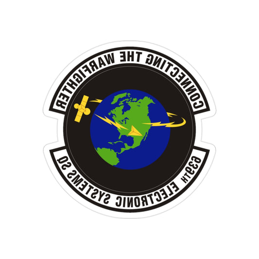 639th Electronic Systems Squadron (U.S. Air Force) REVERSE PRINT Transparent STICKER-2 Inch-The Sticker Space