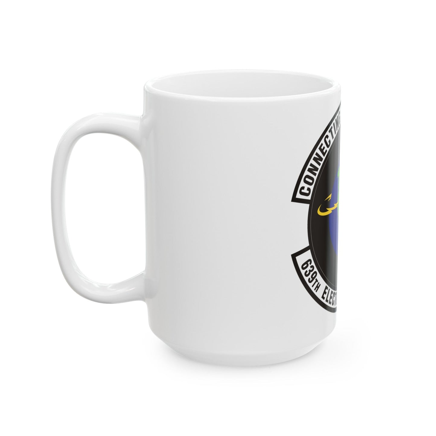 639th Electronic Systems Squadron (U.S. Air Force) White Coffee Mug-The Sticker Space