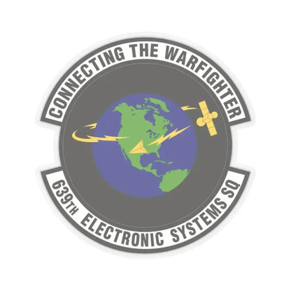 639th Electronic Systems Squadron (U.S. Air Force) STICKER Vinyl Kiss-Cut Decal 2 Inch Transparent - The Sticker Space