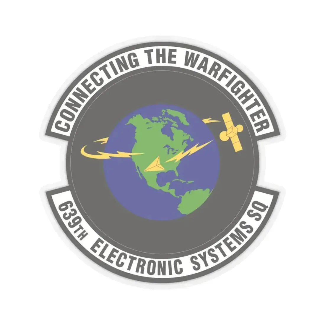 639th Electronic Systems Squadron (U.S. Air Force) STICKER Vinyl Kiss-Cut Decal 6 Inch Transparent - The Sticker Space