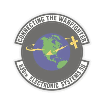 639th Electronic Systems Squadron (U.S. Air Force) STICKER Vinyl Kiss-Cut Decal 6 Inch Transparent - The Sticker Space