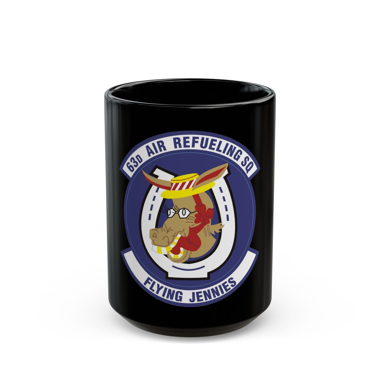 63d Air Refueling Squadron (U.S. Air Force) Black Coffee Mug-15oz-The Sticker Space