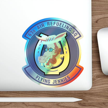 63d Air Refueling Squadron (U.S. Air Force) Holographic STICKER Die-Cut Vinyl Decal-The Sticker Space