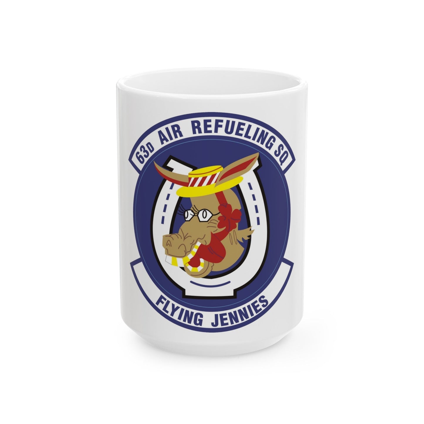 63d Air Refueling Squadron (U.S. Air Force) White Coffee Mug-15oz-The Sticker Space