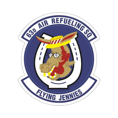 63d Air Refueling Squadron (U.S. Air Force) STICKER Vinyl Die-Cut Decal 4 Inch - The Sticker Space