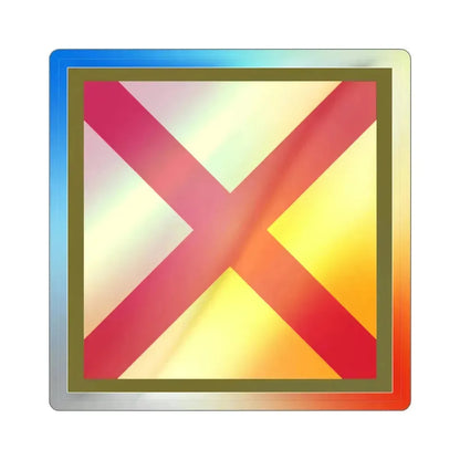 63rd Cavalry Division (U.S. Army) Holographic STICKER Die-Cut Vinyl Decal 4 Inch Holographic - The Sticker Space