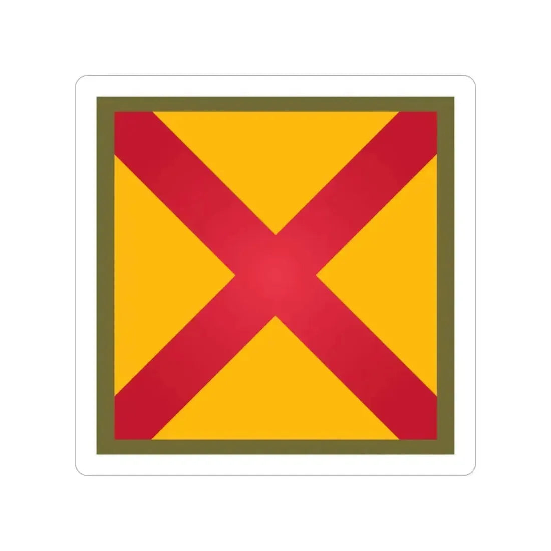 63rd Cavalry Division (U.S. Army) Transparent STICKER Die-Cut Vinyl Decal 3 Inch - The Sticker Space