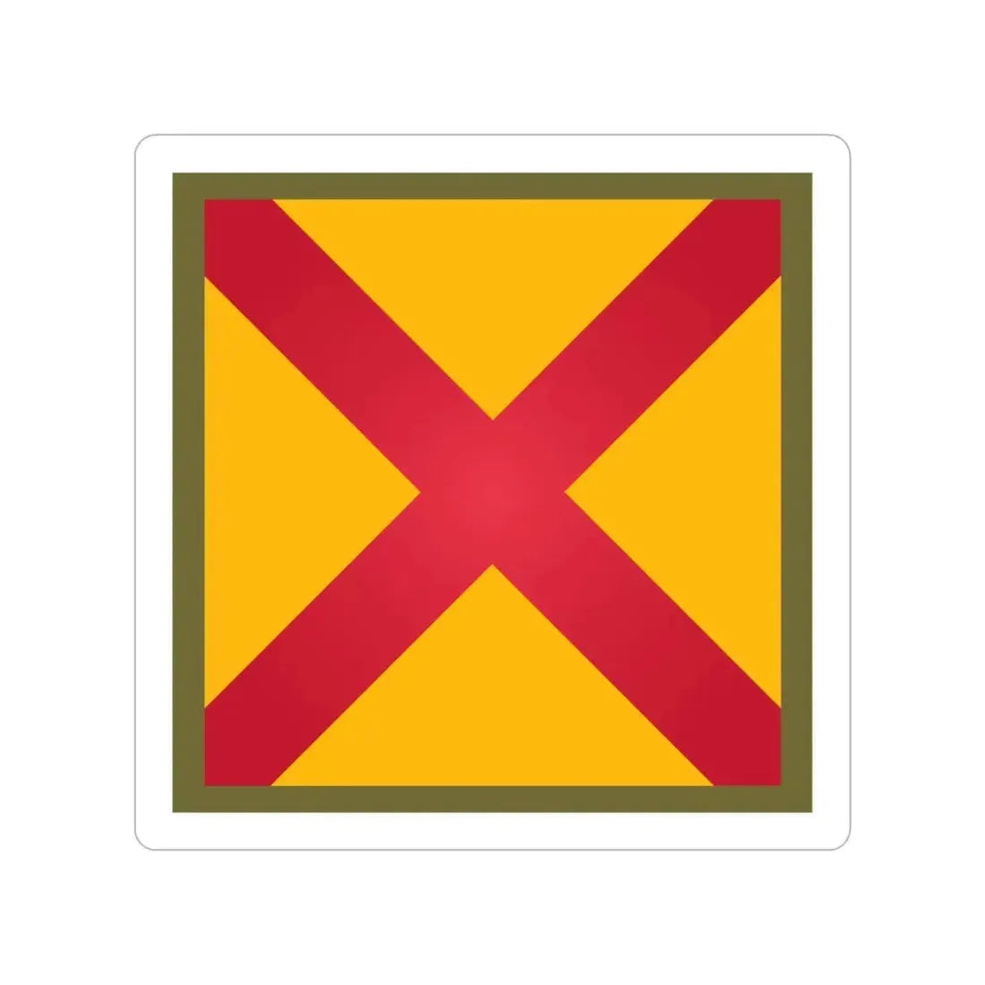 63rd Cavalry Division (U.S. Army) Transparent STICKER Die-Cut Vinyl Decal 4 Inch - The Sticker Space