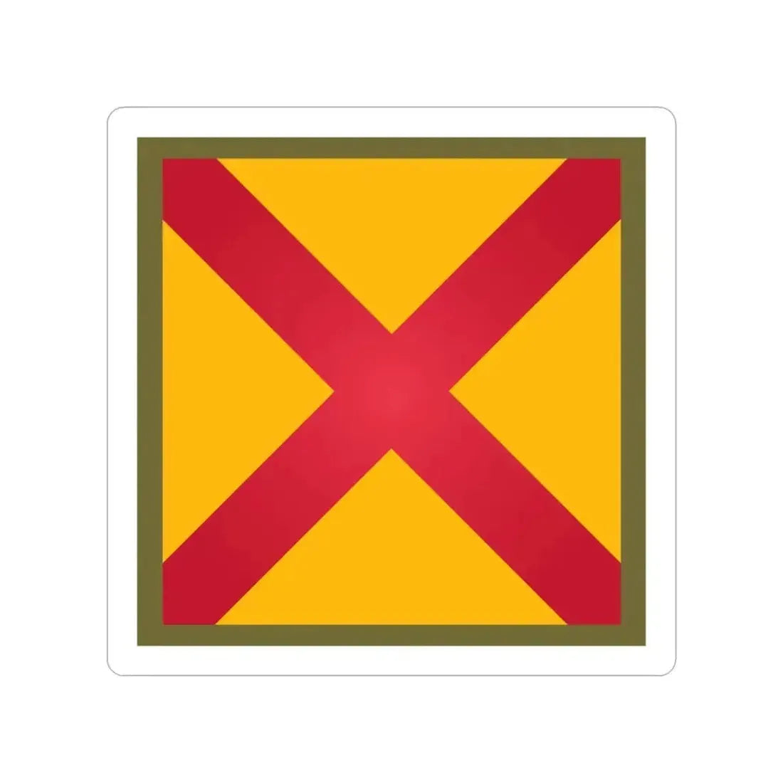 63rd Cavalry Division (U.S. Army) Transparent STICKER Die-Cut Vinyl Decal 5 Inch - The Sticker Space