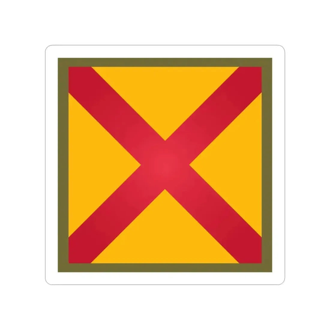 63rd Cavalry Division (U.S. Army) Transparent STICKER Die-Cut Vinyl Decal 5 Inch - The Sticker Space