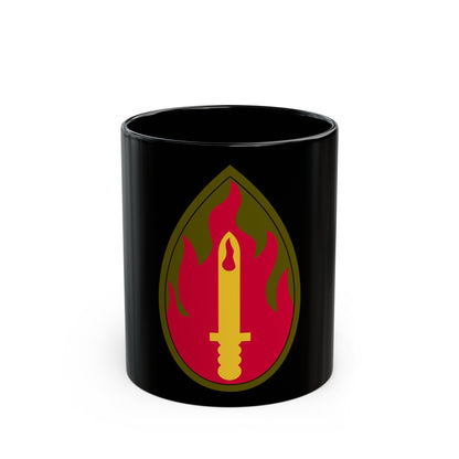 63rd Infantry Division SSI (U.S. Army) Black Coffee Mug-11oz-The Sticker Space