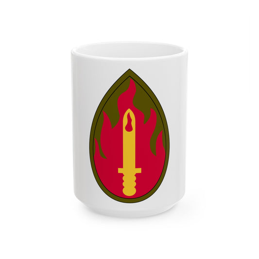 63rd Infantry Division SSI (U.S. Army) White Coffee Mug-15oz-The Sticker Space