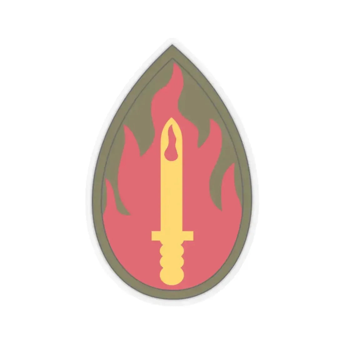 63rd Infantry Division SSI (U.S. Army) STICKER Vinyl Kiss-Cut Decal 3 Inch Transparent - The Sticker Space