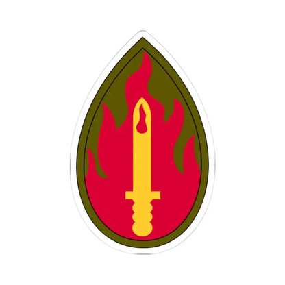 63rd Infantry Division SSI (U.S. Army) STICKER Vinyl Kiss-Cut Decal 3 Inch White - The Sticker Space