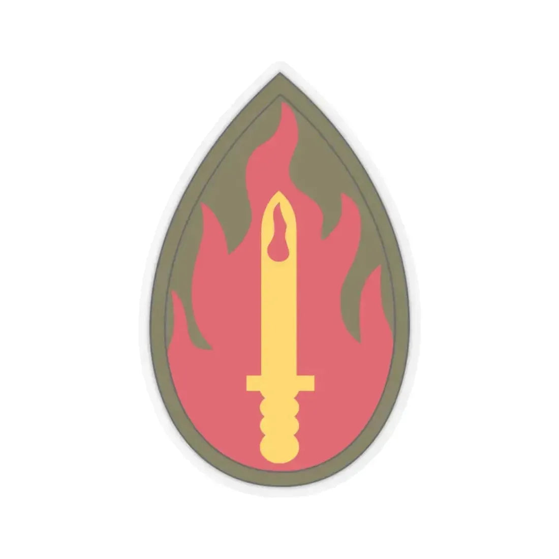 63rd Infantry Division SSI (U.S. Army) STICKER Vinyl Kiss-Cut Decal 4 Inch Transparent - The Sticker Space