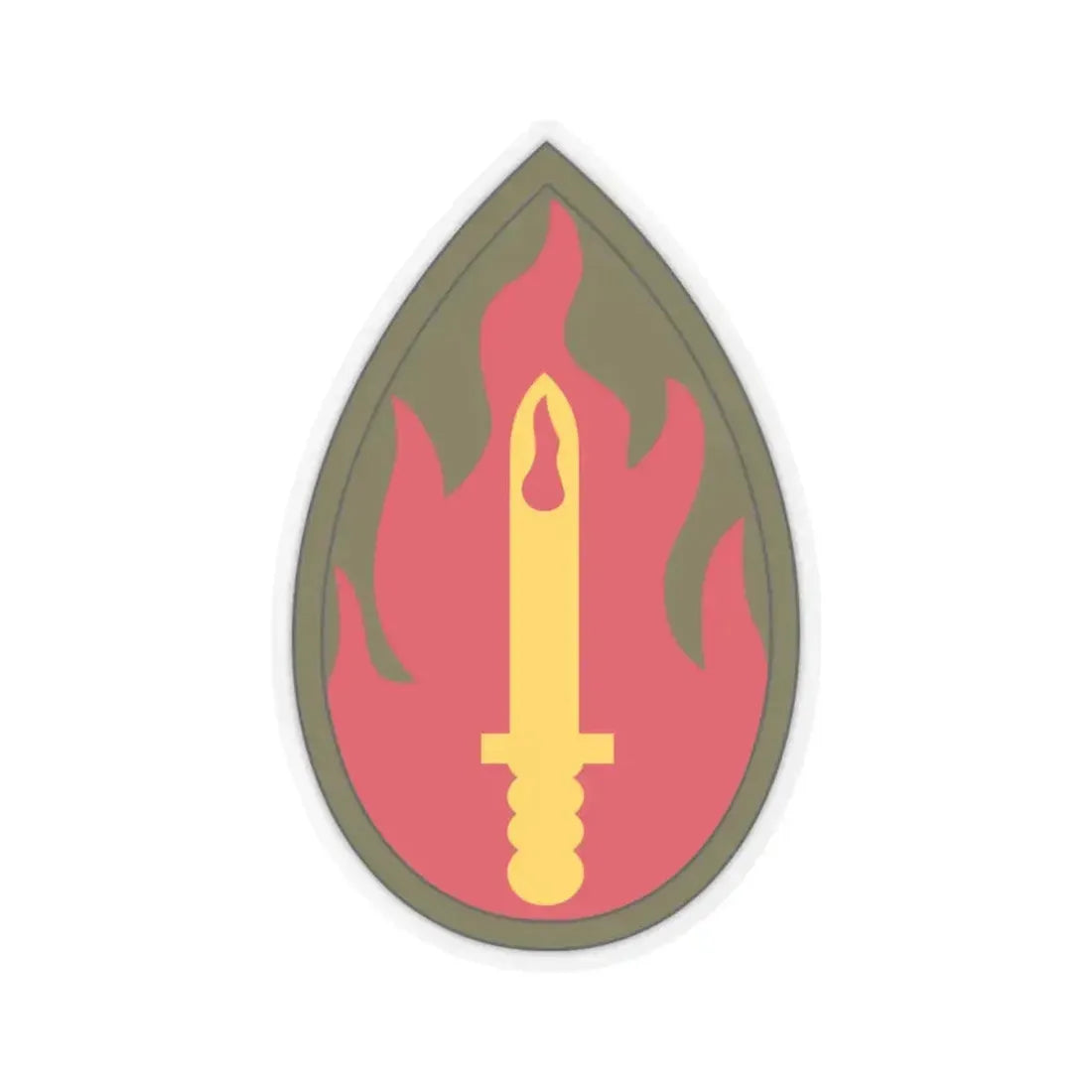 63rd Infantry Division SSI (U.S. Army) STICKER Vinyl Kiss-Cut Decal 6 Inch Transparent - The Sticker Space